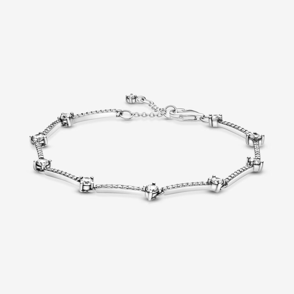 Pandora Sparkling Pavé Bars Bracelet